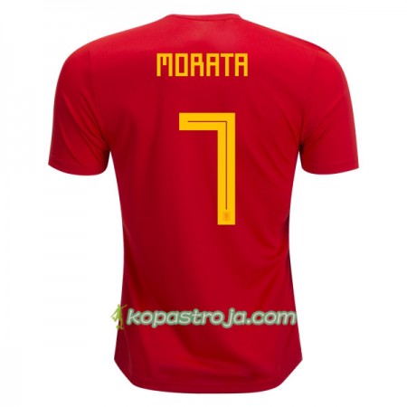 Billiga Fotbollströjor Spanien Morata 7 VM 2018 Hemma tröja